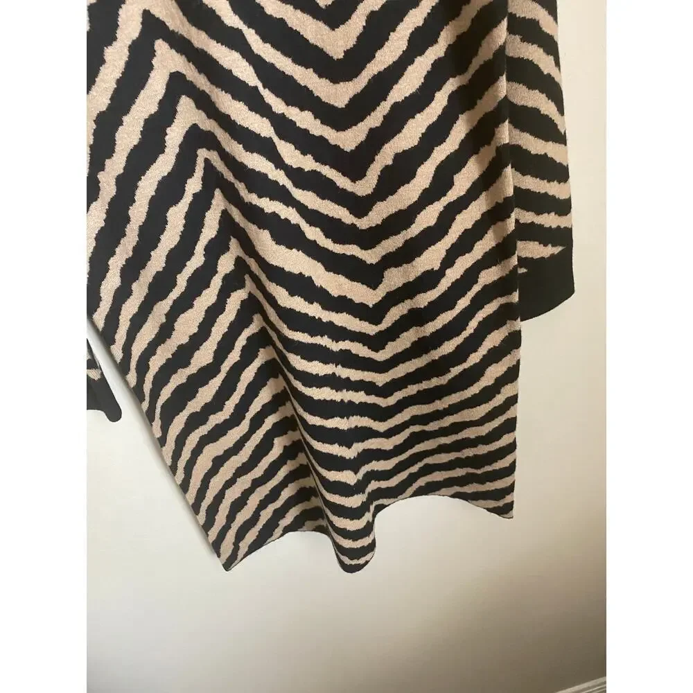 BOSS Fadrella Chevron Long‎ Sleeve Shift Sweater Dress